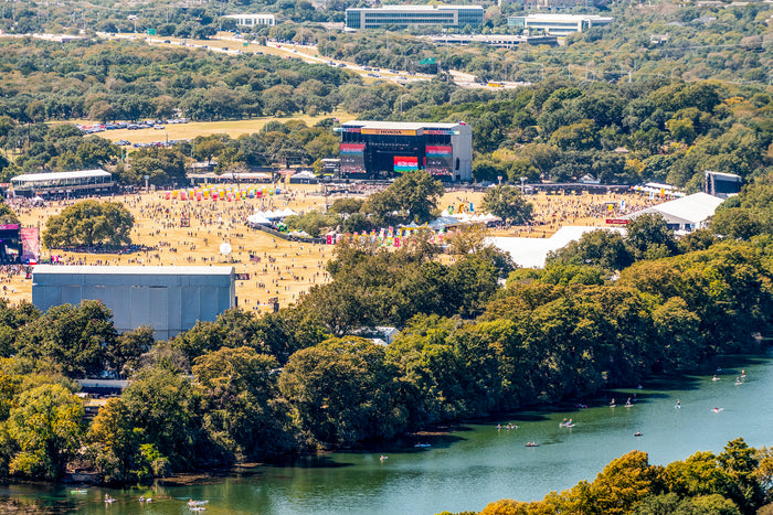 Festival goers gather at 2021 ACL Music Festival