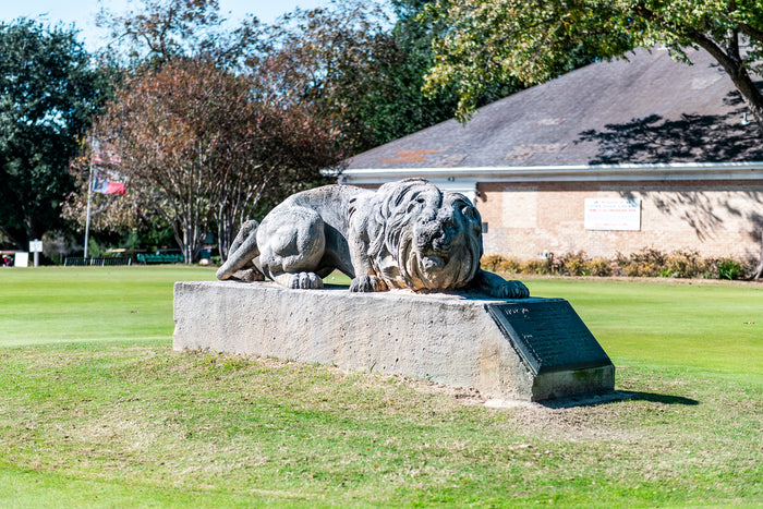 Lion statue at Lions Municipal Golf Course